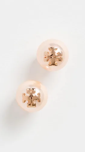Vista 4 de Tory Burch Pendientes de perlas de imitación Swarovski para mujer