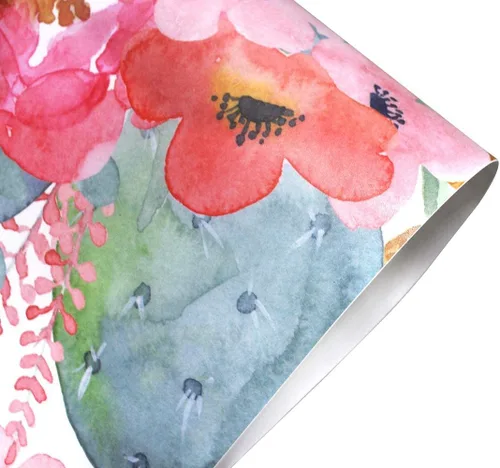 Vista 7 de Papel tapiz removible con diseño floral de cactus rosa, azul marino, vinilo autoadhesivo y prepegado decorativo para niñas y mujeres, armarios