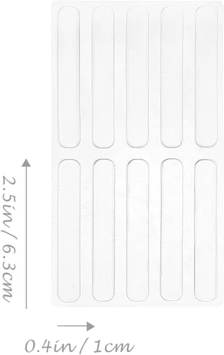 Vista 6 de DOITOOL 2 hojas autoadhesivas, autoamortiguantes, almohadillas antideslizantes o protectores de pared para tiras de mango, protector de puerta