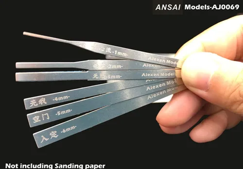 Vista 5 de Modelo militar 10 en 1 acero inoxidable lijado Rod Fine pulido artículo Hobby Herramientas de pulido