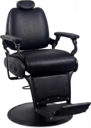 Vista 10 de Silla de peluquero vintage para peluqueros Heavy Tattoo Shampoo Equipo de salón de belleza (negro)