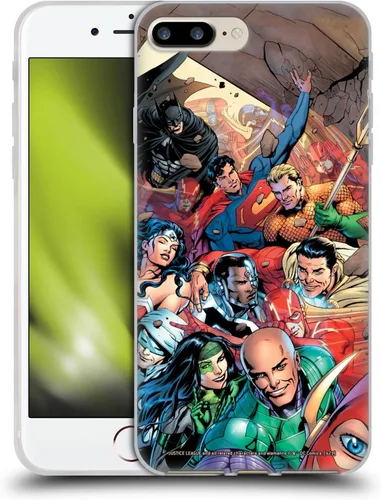 Vista 78 de Head Case Designs Funda de gel con licencia oficial de la Liga de la Justicia DC Comics #10 Darkseid War Comic Book Cover