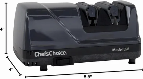 Vista 8 de Chef'sChoice - Afiladores de cuchillos eléctricos profesionales Sharp-N-Hone con abrasivos 100% de diamante y guías de ángulo de precisión