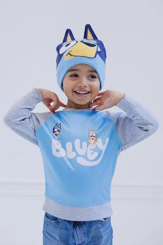 Vista 2 de Bluey Sudadera y sombrero de forro polar de bingo para niños pequeños