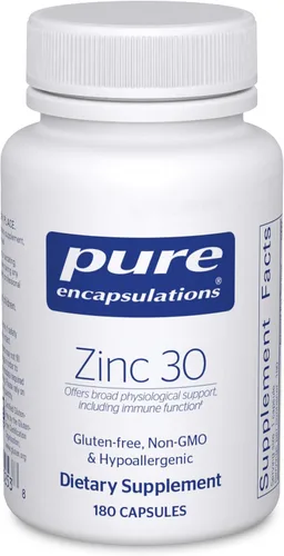 Vista 8 de Pure Encapsulations - Zinc 30 mg. Suplemento de picolinato de zinc para el apoyo del sistema inmunológico, crecimiento y desarrollo, curación
