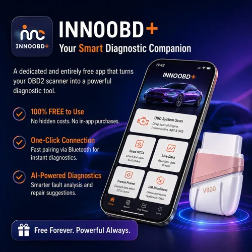 Vista 4 de Panlong Escáner Bluetooth OBD2 para iPhone iOS Android, lector de código ABS SRS del motor, herramienta de diagnóstico OBDII del coche