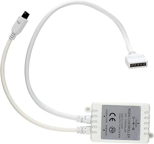 Vista 4 de SUPERNIGHT RGBW - Tira de luz LED control remoto, atenuador para RGB+luz de tira blanca RGBWW, control remoto inalámbrico IR de 40 teclas para luces