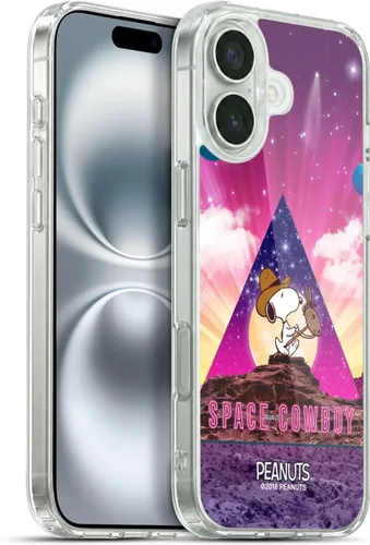 Vista 123 de Head Case Designs Funda de gel con licencia oficial de Peanuts Nebula Cactus Needles Snoopy Space Cowboy [protección de grado militar] compatible