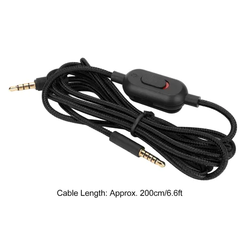 Vista 7 de Cable G Pro X, cable de repuesto para auriculares Logitech G Pro para Logitech G Pro X para Logitech G433 para Logitech G233, cable trenzado