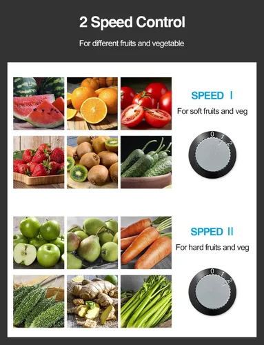 Vista 4 de QCen 800W Juicer Machine Metallic Black y Electric Citrus Juicer Exprimidor Paquete