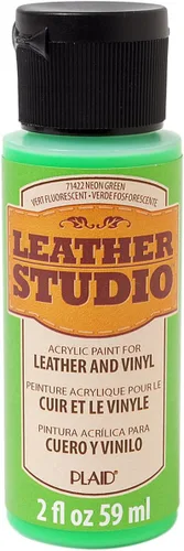 Vista 20 de Leather Studio 71411 pintura para piel de color blanco, 2 onzas