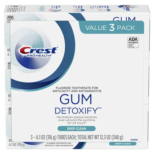 Vista 10 de Crest Gum Detoxify Deep Clean Pasta de dientes, 0.85 onzas de tamaño de viaje