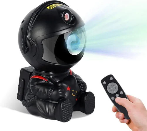 Vista 7 de Proyector de estrellas de astronauta, luz nocturna para niños, luz de proyector de nebulosa. Proyector de galaxia para dormitorio, sala