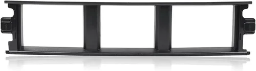 Vista 12 de CNNELL Parrilla para puerta de faros delanteros, 1 par, color negro cromado, compatible con Ford F150 F250 F350 Bronco 1992-1996