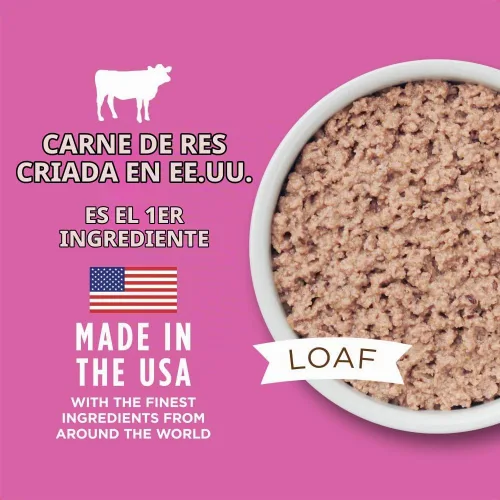 Vista 3 de Instinct Receta original de carne de res real de raza pequeña, comida natural enlatada húmeda para perros, latas de 5.5 onzas (caja de 12)