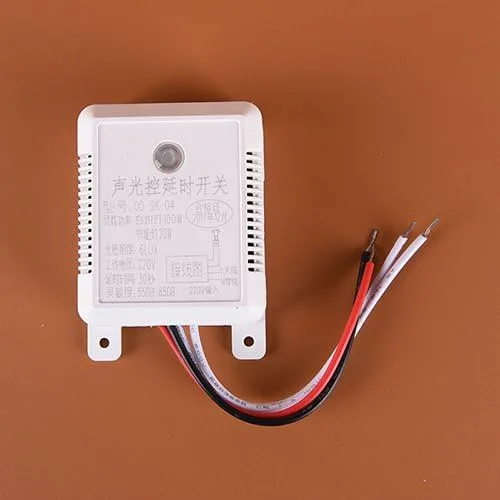 Vista 3 de 1PC 55 DB-85 DB OD-SK-04 Inteligente Encendido Apagado Voz Sonido Sensor de Luz Control Retraso Lámpara Interruptor 100 W Inducción de Voz