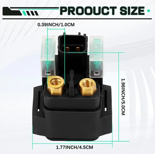 Vista 3 de LOCOPOW Relé solenoide de arranque para Yamaha Raptor 700 700R 250 125 Rhino 450 700 YXR450 YXR70F para Suzuki Quadsport 250 Marauder VZ800 Intruder