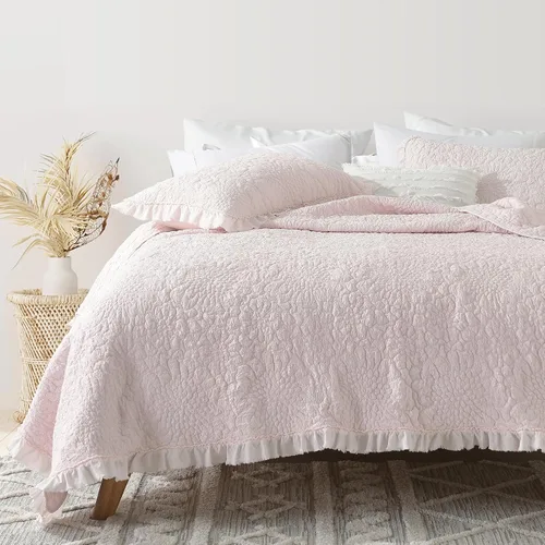 Vista 15 de HORIMOTE HOME Edredón beige con volantes, tamaño individual, microfibra lavada a la piedra, ligera, arrugada, rústica, desgastada, elegante, 2