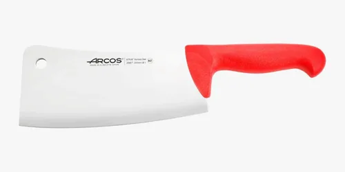 Vista 7 de Arcos Cuchillo de carnicero de acero inoxidable nitrum de 7 pulgadas y hoja de 7.480 in. Cuchillo de carnicero profesional. Mango ergonómico de Negro