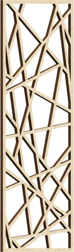 Vista 17 de Conway Paneles de pared decorativos de madera con calado, 9 3/8 pulgadas de ancho x 24 3/8 pulgadas de alto x 1/4 de alto, aliso