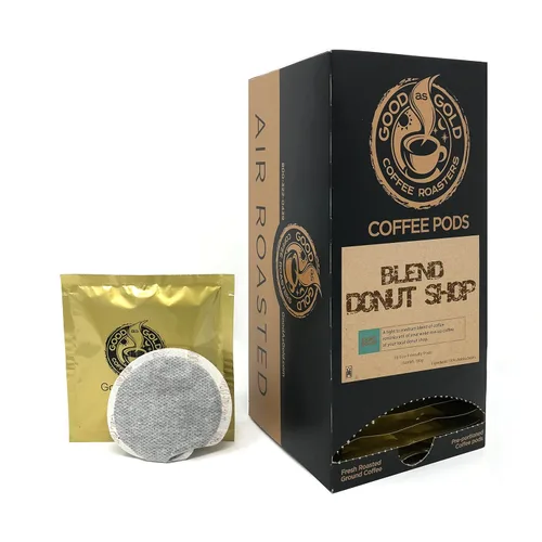 Vista 4 de Cápsulas de café 100% colombianas - Good As Gold Coffee - (1 caja/18 cápsulas de café)