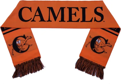 Vista 5 de Tradition Scarves Campbell University Bufanda Campbell Camels Classic Naranja Tejido