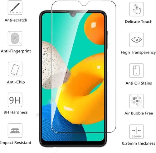 Vista 7 de ZMONE - Funda protectora para Samsung Galaxy M32 4G con protector de pantalla de vidrio (paquete de 2) resistente de doble capa de grado militar, a