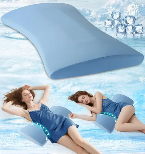 Vista 11 de Almohada de apoyo lumbar para aliviar el dolor de espalda: almohada de espalda baja para dormir - Almohada de cintura de espuma viscoelástica