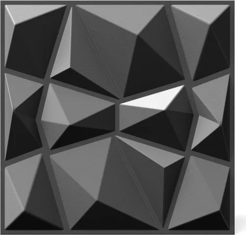 Vista 9 de INMOZATA Paneles de pared 3D para decoración de pared interior, paquete de 33 paneles decorativos de pared de 12 x 12 pulgadas con diamantes, panel