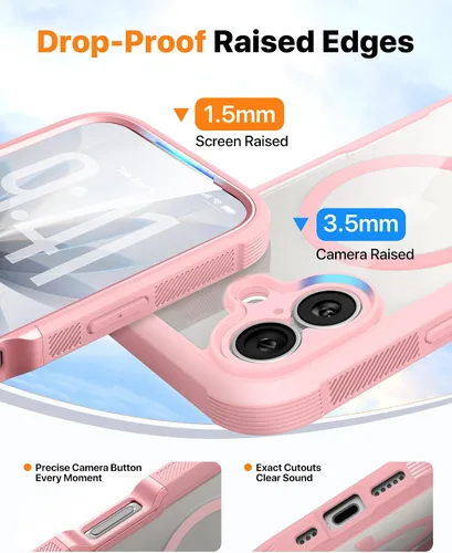 Vista 807 de DIACLARA - Funda transparente compatible con iPhone XR 6.1 pulgadas 2018