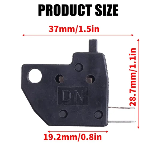 Vista 3 de ORAEVY Interruptor de parada de luz de freno delantero izquierdo (derecha) para motocicleta de 50 cc-250 cc chino, ATV Quad Dirt Pit Bike Scooter