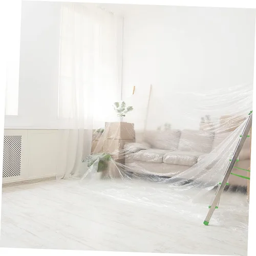 Vista 6 de DECHOUS Funda antipolvo para sofá, funda de cama para mascotas, funda de plástico para cama, protectores de muebles de plástico, funda de sofá