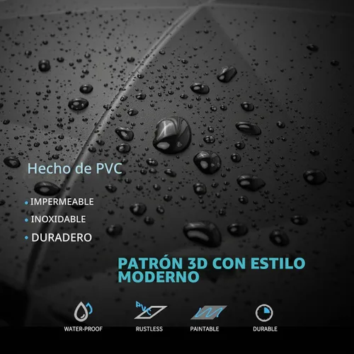 Vista 7 de Art3d Paneles decorativos texturizados de PVC 3D para decoración de paredes interiores en sala de estar, dormitorio en negro, paquete de 33
