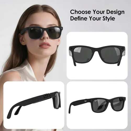 Vista 7 de Fundas protectoras compatibles con gafas Ray-Ban Meta Wayfarer Gen2/Gen1, calcomanías de vinilo 3M de alta calidad, resistentes a los arañazos
