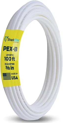 Vista 10 de SharkBite - Tubo de agua flexible PEX-B blanco de 1/2 pulgada x 1.5 metros, hecho en los Estados Unidos, paquete de 10, para fontanería, U860W5