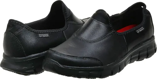 Vista 7 de Skechers Zapatos de seguridad para mujer, Negro