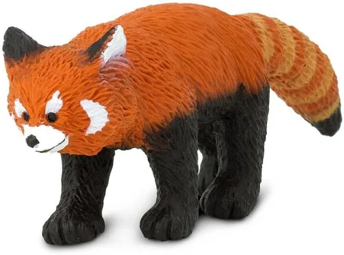 Vista 2 de Safari Ltd. Figura de panda rojo – Figura detallada de plástico de 4.3 pulgadas – Divertido juguete educativo para niños, niñas y niños a partir