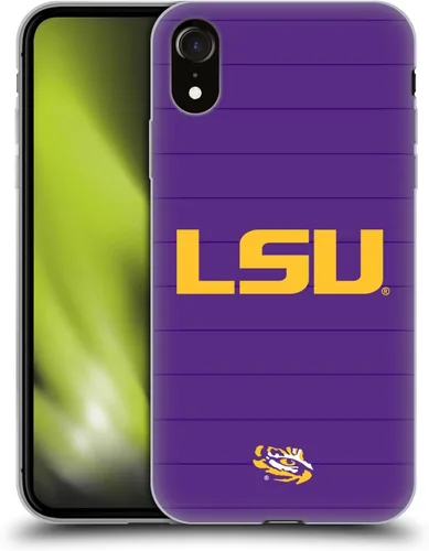 Vista 203 de Head Case Designs Funda de gel suave con licencia oficial de la Universidad Estatal de Louisiana LSU Camou compatible con Apple iPhone 7 Plus/iPhone