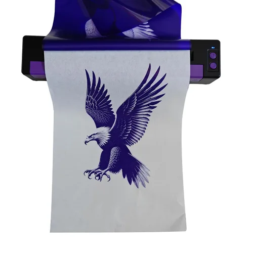 Vista 5 de IOOIOO Impresora de plantillas de tatuaje de gama alta con papel de transferencia adicional