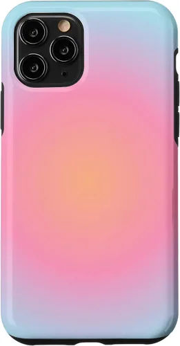 Vista 29 de Gradient Cute Aura Aesthetic Multicolor Moda Mujeres Caso para iPhone 17