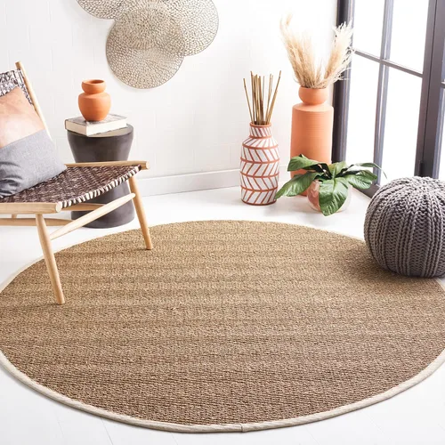 Vista 49 de Safavieh Colección de fibra natural NF115P - Alfombra (fibra natural), color gris, Fibras naturales
