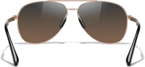 Vista 4 de MERRY'S Lentes de sol de aviador para hombres y mujeres, lentes polarizados para conducir, lentes espejados, protección UV 400, 2.283 in
