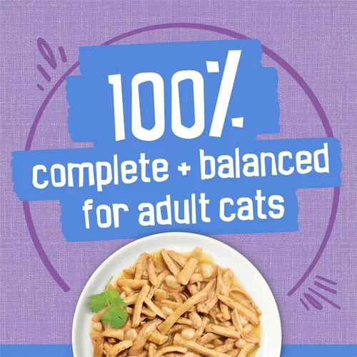 Vista 7 de Sabrosas tiras de alimento húmedo Purina Friskies para gatos, 24 unidades de 5.5 onzas