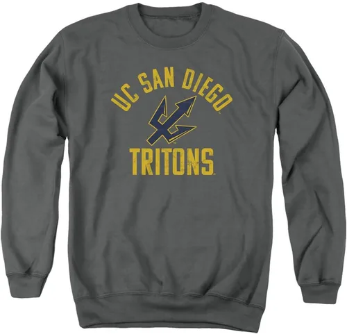 Vista 3 de University of California San Diego Sudadera oficial de Ucsd Tritons Logo Unisex Adulto Cuello redondo