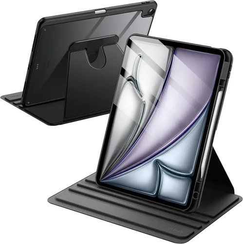 Vista 10 de JETech Funda giratoria de 360° para iPad Air de 13" M4/M3/M2, color morado Púrpura