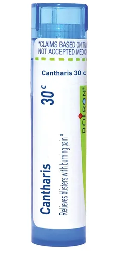 Vista 12 de Boiron Cantharis 12C Medicina homeopática para ampollas con dolor ardiente - 80 pellets Gránulos homeopáticos de medicina única para ampollas