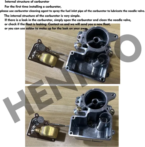 Vista 4 de Carter WO Carburador Marca NUEVO Para (A1223) willys MB CJ2a Ford GPW Army jeep 539 2.2L 2197CC 134Pul. cúb. l4 GAS L-HEAD de aspiración natural.