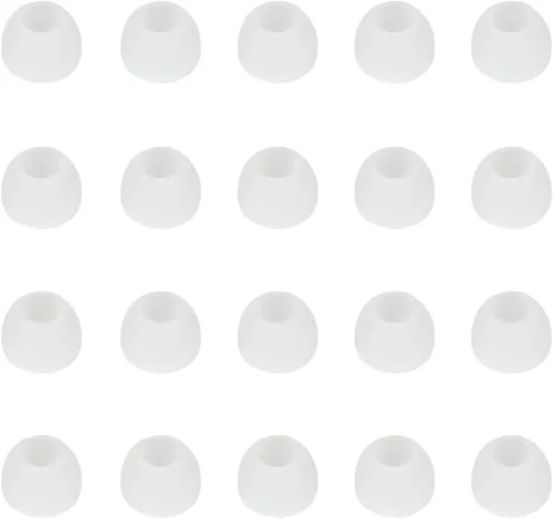 Vista 10 de Auriculares de silicona pequeños de repuesto para auriculares intrauditivos, puntas de goma, 10 pares (negro)