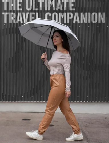 Vista 85 de REPEL Windproof Travel Umbrella - Compact & Withstands Winds up to 85MPH , Strongest Premium Auto Folding Umbrella for Rain and Sun - Durable, Light