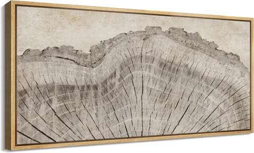 Vista 60 de SIGNFORD Lienzo enmarcado extragrande para pared, diseño de flores silvestres, paisaje, campo escénico con flores florecientes, ilustraciones